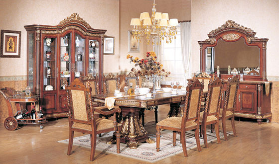 OEM ODM Wooden Square Dining Table With 6 Chairs Dining Room Sets