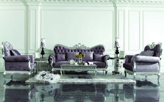 Luxury Classic Home Furniture Antique Hand Carved Solid Wood Sofa Set ISO14001