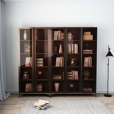 Library Antique Office Bookcase Melamine Wood Furniture Book Shelves With Study Table