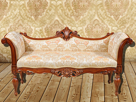 Velvet Fabric Fireproof Cotton Royal Wooden Luxury Sofa For Small Living Room 45kg/Cbm