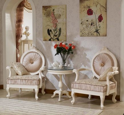 Poltrona de linho de veludo do lazer de Champagne Modern Living Room Chair do Chenille do ODM