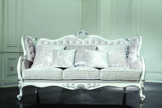Veludo Chesterfield Sofa Set de 3 Seat