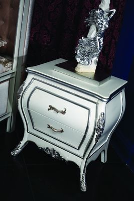 Hand Carved Luxury European Bedroom Furniture High Gloss Vintage Oak Bedroom Set