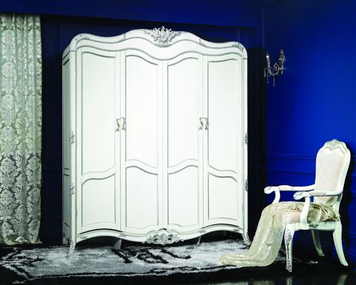 Hand Carved Luxury European Bedroom Furniture High Gloss Vintage Oak Bedroom Set