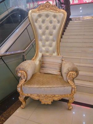 Rei real luxuoso Queen Throne Chairs
