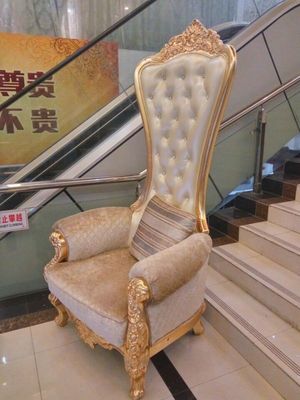 Rei real luxuoso Queen Throne Chairs