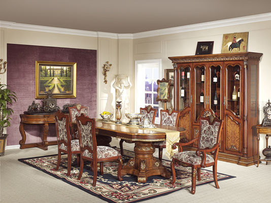 OEM ODM Wooden Square Dining Table With 6 Chairs Dining Room Sets