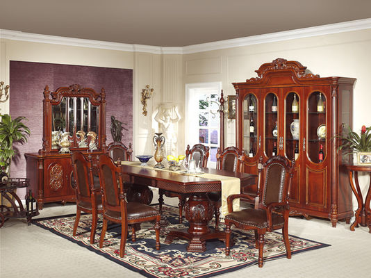 OEM ODM Wooden Square Dining Table With 6 Chairs Dining Room Sets