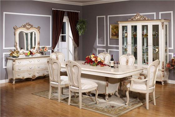 OEM ODM Wooden Square Dining Table With 6 Chairs Dining Room Sets