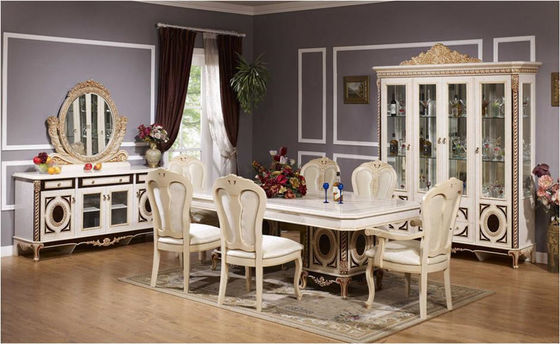 OEM ODM Wooden Square Dining Table With 6 Chairs Dining Room Sets