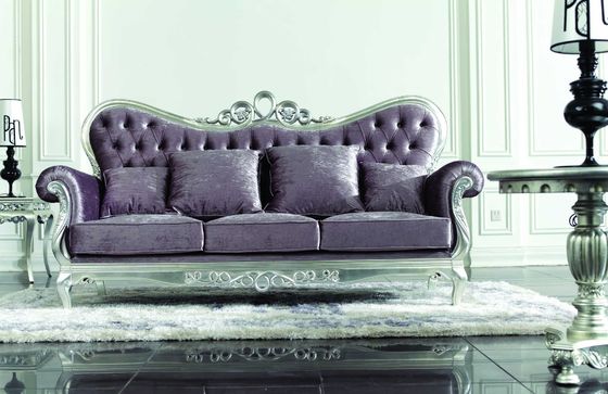 Luxury Classic Home Furniture Antique Hand Carved Solid Wood Sofa Set ISO14001