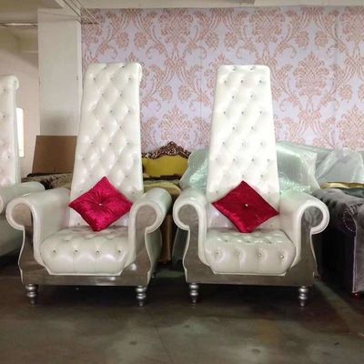 parte traseira alta Sofa Wedding Beauty Salon Furniture do rei Royal Throne Chair de 80*75*182cm