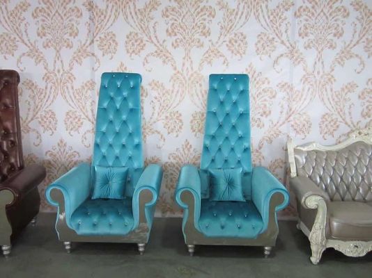 parte traseira alta Sofa Wedding Beauty Salon Furniture do rei Royal Throne Chair de 80*75*182cm