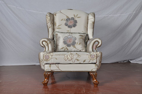 Poltrona clássica azul elegante