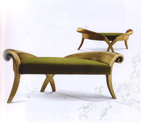 O estilo italiano Chaise Lounge Solid Wood Hand luxuosa cinzelou o Chaise 1865*820*840mm