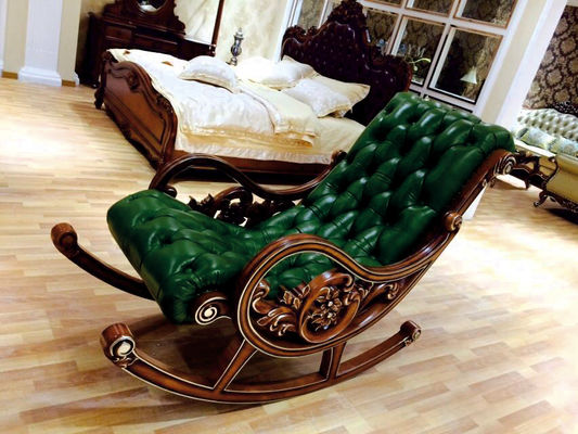 Escuro - cadeira de relaxamento confortável verde