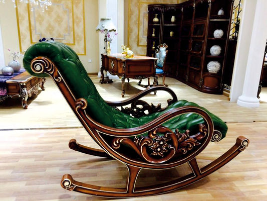Escuro - cadeira de relaxamento confortável verde