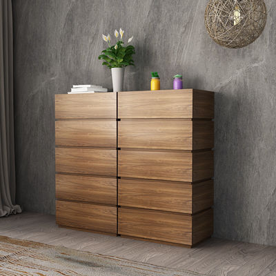Grey Wood Storage Cabinets Chest da mobília da madeira da melamina da sala de visitas da gaveta