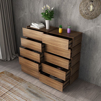 Grey Wood Storage Cabinets Chest da mobília da madeira da melamina da sala de visitas da gaveta