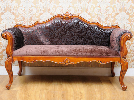 Velvet Fabric Fireproof Cotton Royal Wooden Luxury Sofa For Small Living Room 45kg/Cbm