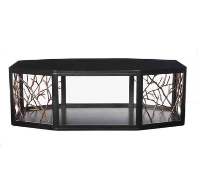 Mesa de centro moderna da grade de aço inoxidável