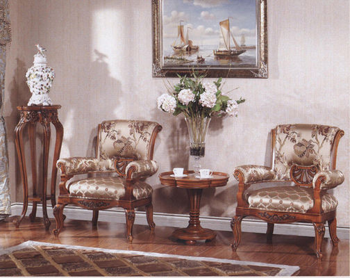 Cadeiras de madeira da poltrona de Azure Europe Modern Classic Leisure do carvão vegetal de Klein com braços