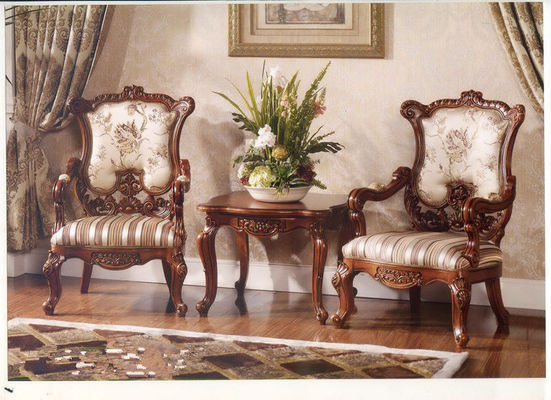 Cadeiras de madeira da poltrona de Azure Europe Modern Classic Leisure do carvão vegetal de Klein com braços