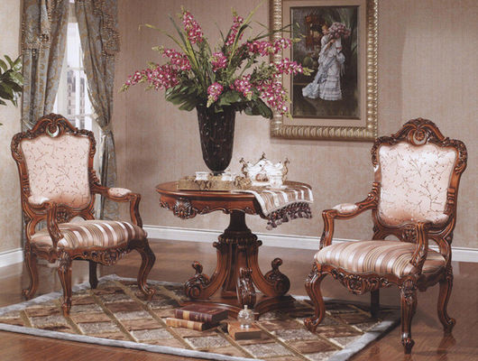 Cadeiras de madeira da poltrona de Azure Europe Modern Classic Leisure do carvão vegetal de Klein com braços